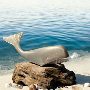 Vintage Pewter Whale Figure P-420 Uiexiqual Miniature Figurine Paperweight Vtg.